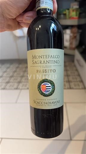 Wijnen Rouge moelleux Passito Scacciadiavoli 2020 Italië Umbrië Montefalco Sagrantino DOCG