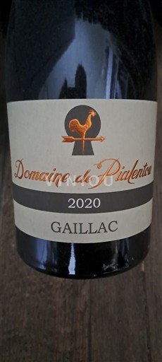 Sudoeste Gaillac Domaine Pialentou 2020