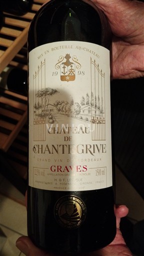 Bordeaux Graves Château Chantegrive 1998