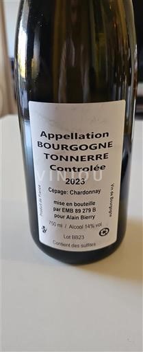 Bourgogne Bourgogne Tonnerre Alain Bierry 2023