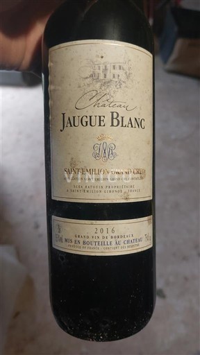 Bordeaux Saint-Émilion Grand Cru Grand Cru Château Jaugue Blanc 2016