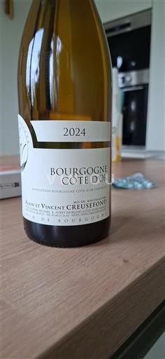 Vins Bourgogne Côte d'Or Alain et Vincent Creusefond - 2024 - Avis