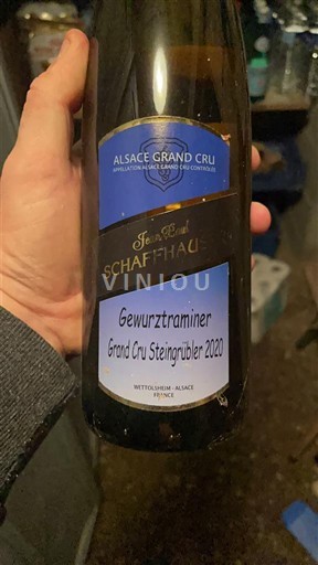 Alsasko Gewürztraminer Grand Cru Jean-Baull Schaffhauser Gewurztraminer Grand Cru Steingrubler 2020