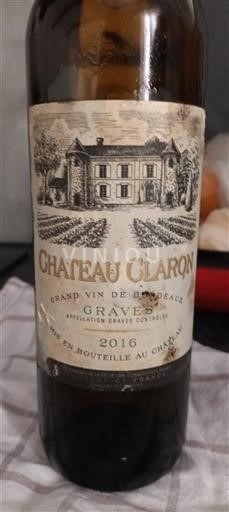 Bordéus Graves Château Claron 2016