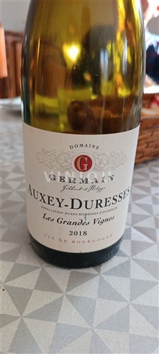 Burgundy Auxey-Duresses Domaine Germain Les Grandes Vignes 2018