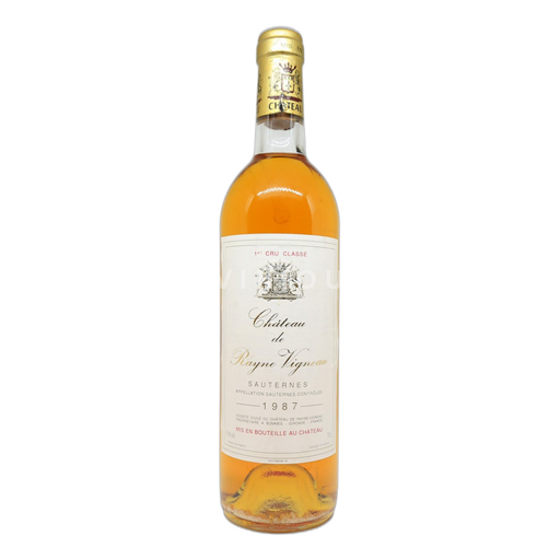 Bordeaux Sauternes Chateau de Rayne Vigneau 1987