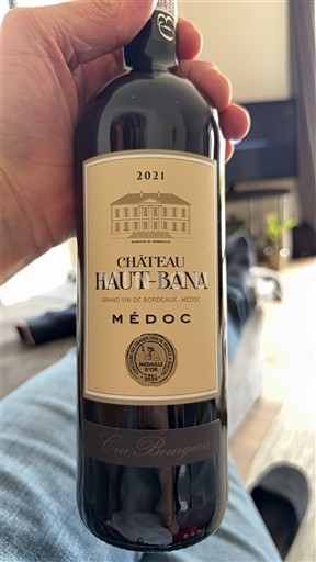 Bordeaux Médoc Cru Bourgeois Château Haut-Bana Cru Bourgeois 2021