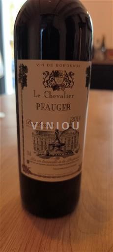 Bordeaux Le Chevalier Peauger 2014