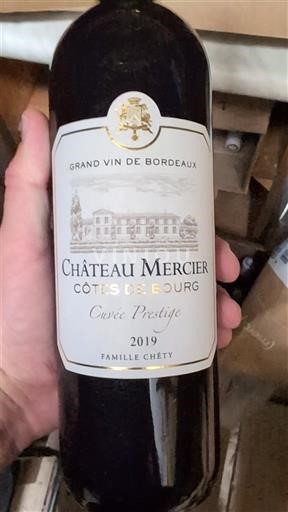 Bordeaux Côtes-de-bourg Château Mercier Prestige 2019