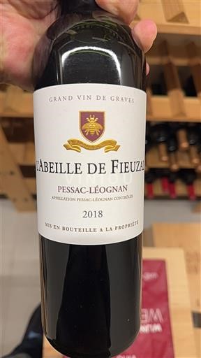 Bordeaux Pessac-Léognan Fieuzal L'Abeille de Fieuzal 2018