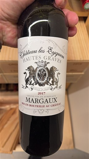 Bordeaux Margaux Château Les Eyquems Hautes Graves 2017