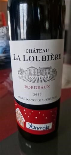 Bordeaux Château La Loubière 2016