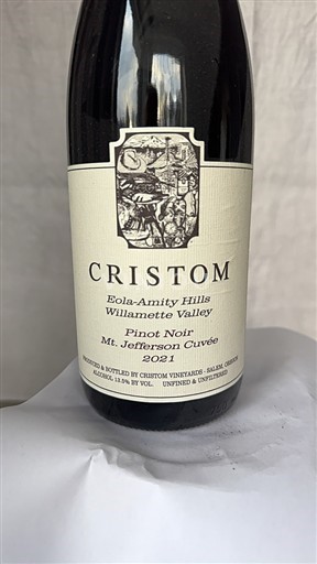 AVA Tây Bắc Mỹ Thung lũng Willamette (Oregon) Cristom 2021 2021