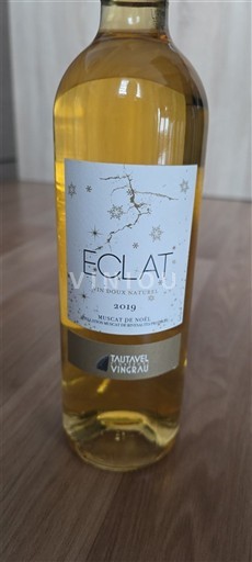 Wijnen Blanc demi-sec Éclat Muscat de Noël Tautavel Vingrau 2019 Frankrijk Roussillon Muscat de Rivesaltes AOC