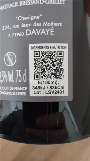 Burgundi Mâcon ja Mâcon-kylät Nathalie Bressand-Grellet Chevigne Ei vuosikertaa