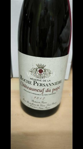 Vallée du Rhône Châteauneuf-du-pape Roche Persannière Réserve de la Roche Persannière 2017