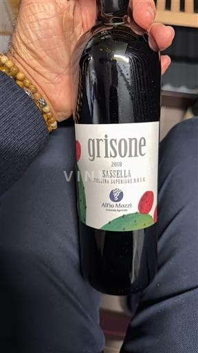 Wijnen Rouge sec Grisone Alfio Mozzi 2018 Italië Lombardije Niet gespecificeerd DOC