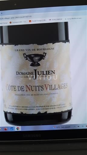Burgundija Côte de Nuits Villages Domaine Julien 2014