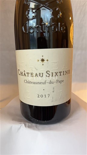Rhône-dalen Châteauneuf-du-Pape Château Sixtine 2017