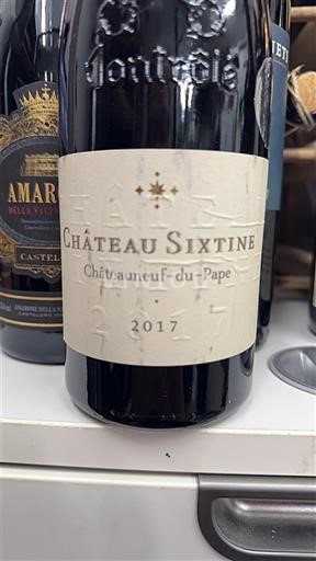 Lugina e Ronës Châteauneuf-du-Pape Château Sixtine 2017