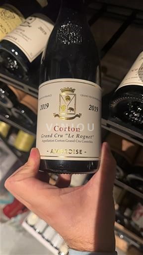 Burgundi Corton Grand Cru Ambroise Grand Cru Le Rognet 2019