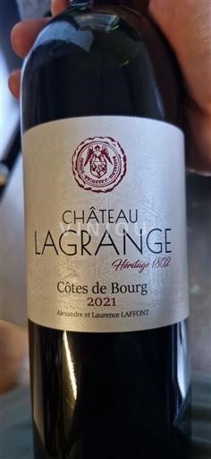 Burdeos Côtes-de-bourg Château Lagrange Héritage 1802 2021