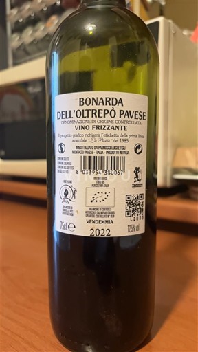 Lombardiet Oltrepò Pavese Bonarda dell'Oltrepò Pavese 2022