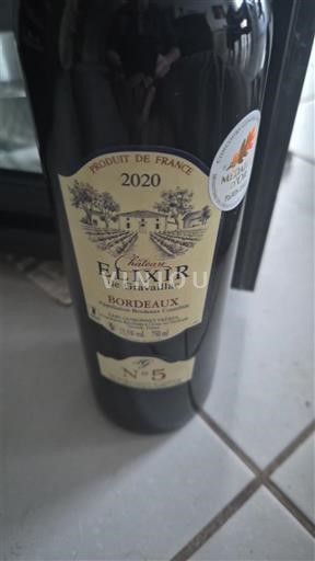 Bordeaux Château Elixir de Gravaillac N°5 2020