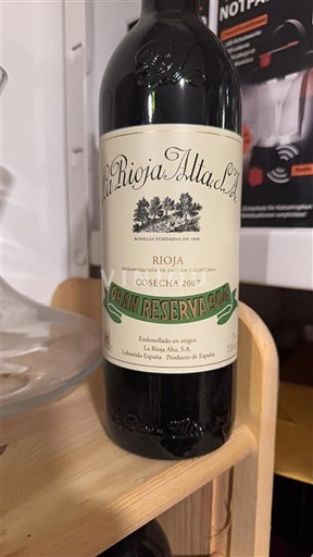La Rioja Rioja La Rioja Alta S.A Gran Reserva 904 2007