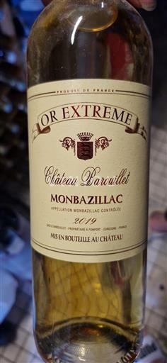Sydvestfrankrig Monbazillac Château Barouillet L'Or Extrême 2019