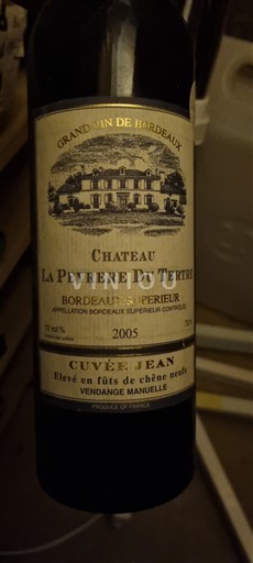 Bordeaux Bordeaux Supérieur Château La Peyrère du Tertre Jean 2005