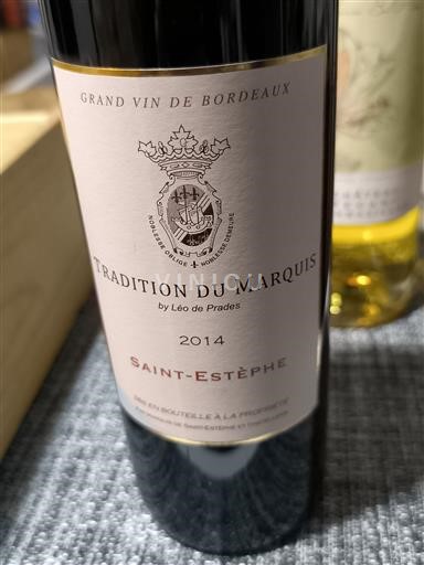 Bordeaux Saint-Estèphe Tradition du Marquis 2014