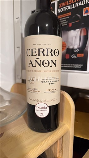 La Rioja rioja Cerro Añon Gran Reserva 2010