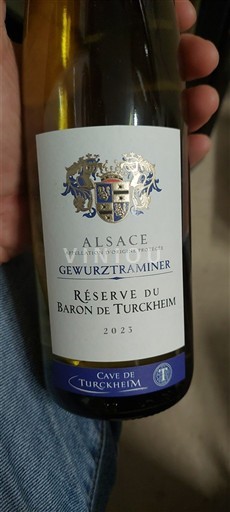 Alsace Gewurztraminer Cave de Turckheim Réserve du Baron de Turckheim 2023