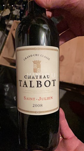 Bordeaux Saint-Julien Grand Cru Classé Château Talbot 2008