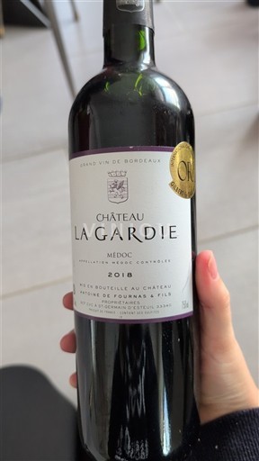 Bordeaux Médoc Château La Gardie 2018