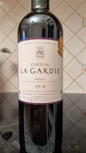Bordeaux Médoc Château La Gardie 2018