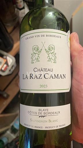 Bordeaux Blaye-côtes-de-bordeaux Château La Raz Caman 2023