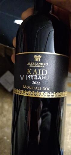 Sicilia Monreale Alessandro di Camporeale Kaid Syrah 2022