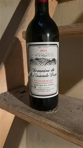 Sydvestfrankrig Pécharmant Domaine La Grande Pisse 2003