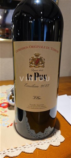 Bordeaux Francs-côtes-de-bordeaux Le Puy 2022