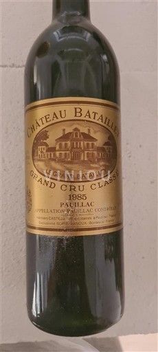 Bordeaux Pauillac Grand Cru Classé Château Batailley 1985