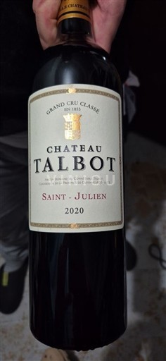 Bordeaux Saint-Julien Grand Cru Château Talbot 2020