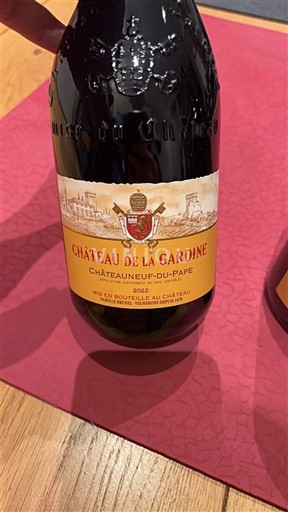 Thung lũng Rhône Châteauneuf-du-pape Château La Gardine 2022