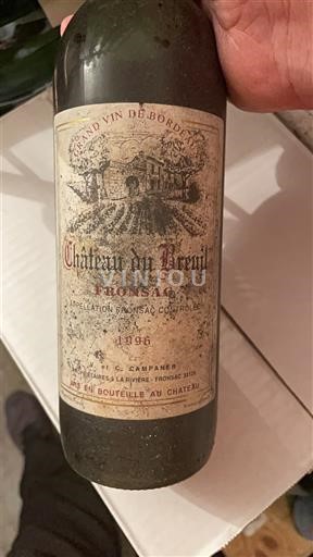 Bordeaux Fronsac Château Breuil 1996