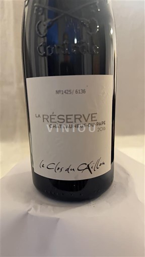 Vallée du Rhône Châteauneuf-du-pape Le Clos du Caillou La Réserve 2016