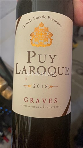 Bordeaux Graves Puy Laroque 2018