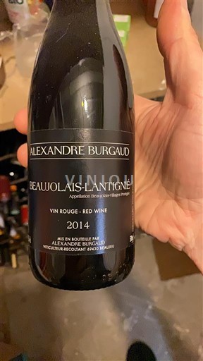 Beaujolais Không được chỉ định Alexandre Burgaud 2014