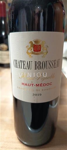 Bordeaux Haut-Médoc Château Brousseau Grand Vignolle 2019