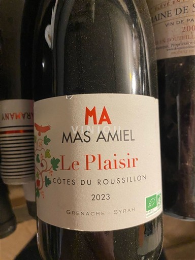 Roussillon Côtes-du-Roussillon Mas Amiel Le Plaisir 2023